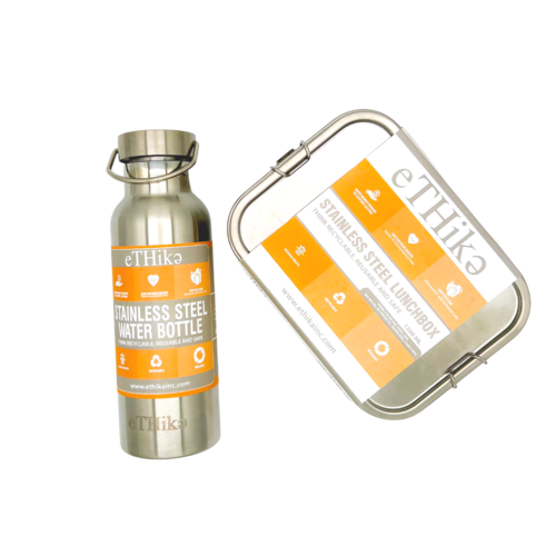 Elevare Zer0 Waste Beginners Box: Stainless Steel Lunchbox & Fles