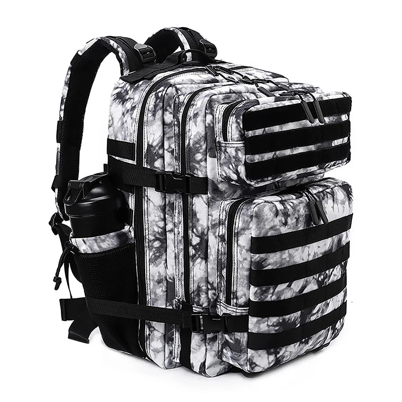 BoldPack sportrugzak Zwart-witte tie-dye