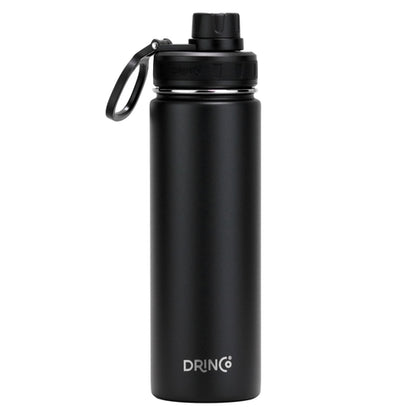 DRINCO® 22oz Stainless Steel Sport Water fles - Zwart